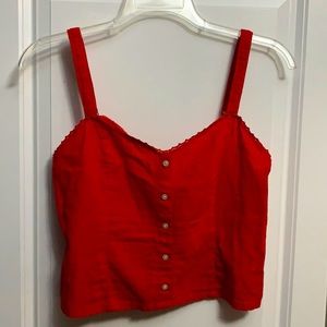 Abercrombie Red halter top